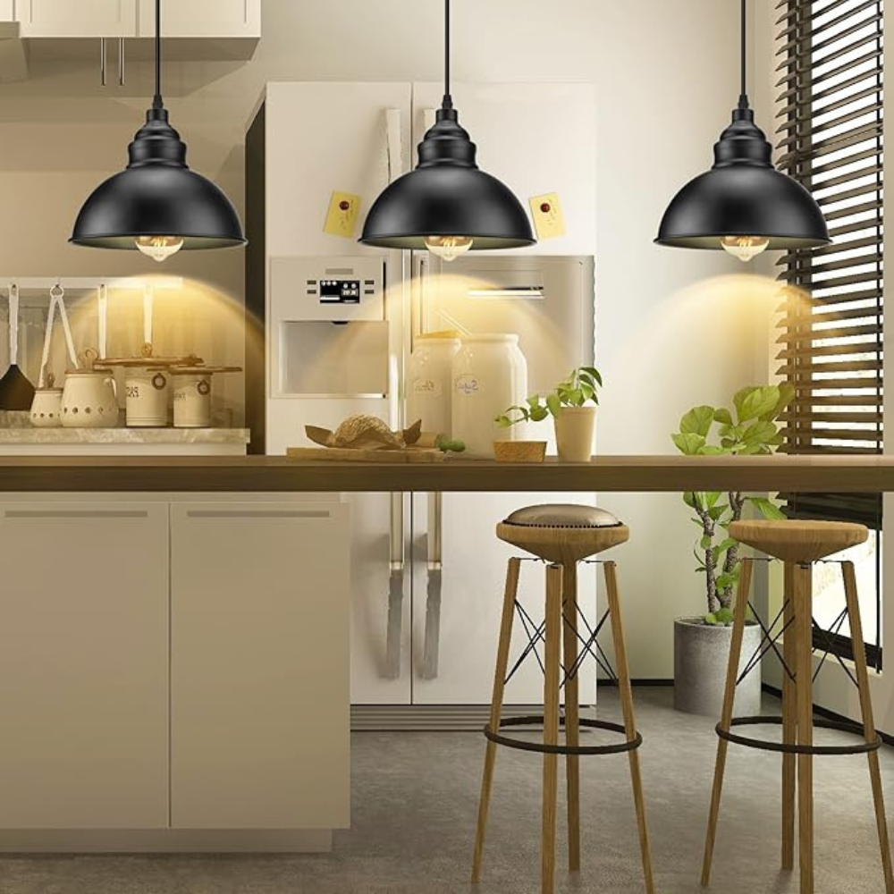 15FT Plug In Pendant Light with Hanging Cord and Switch