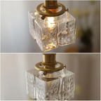 Square Glass Pendant Light for Kitchen and Dining Room