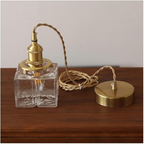 Square Glass Pendant Light for Kitchen and Dining Room
