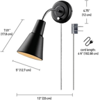 Modern Black Gooseneck Wall Lamp for Indoor Lighting