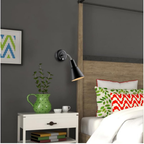 Modern Black Gooseneck Wall Lamp for Indoor Lighting