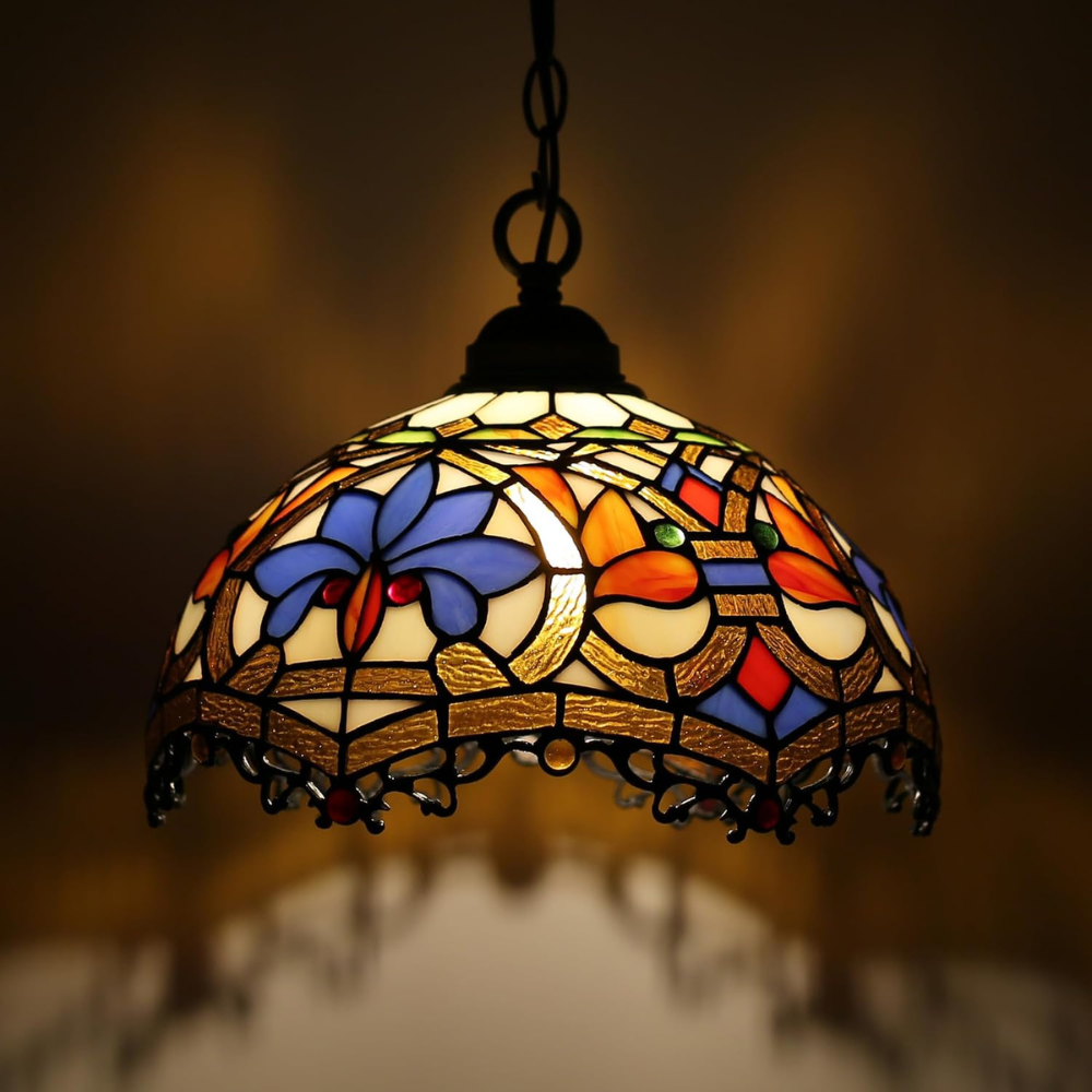 Stained Glass Dining Pendant Light for Home Decor