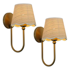 Vintage Curved Arm Bathroom Vanity Lights
