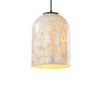 White Capiz Shell Hanging Light for Kitchen Island
