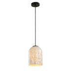 White Capiz Shell Hanging Light for Kitchen Island